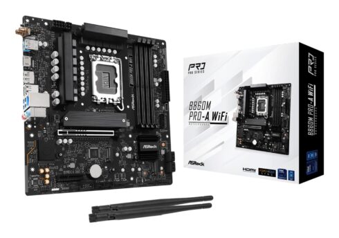 MB B860 S1851 ASROCK su 10+1+1 maitinimo fazių dizainu