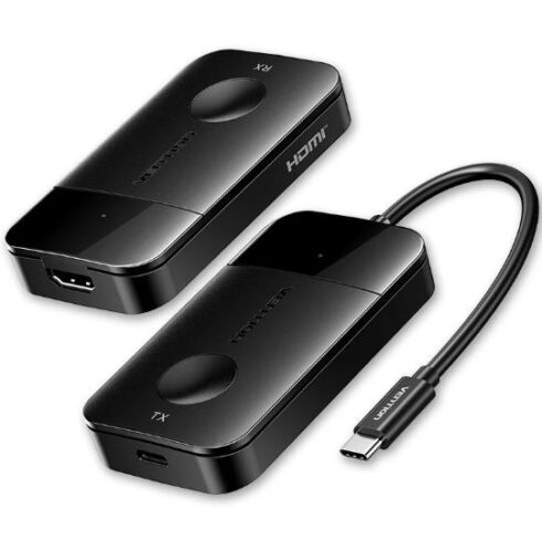 Vention USB-C į HDMI belaidis siųstuvas ir imtuvas, 4K@30Hz