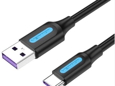 CABLE USB-C TO USB2.0/2M BLACK CORBH VENTION