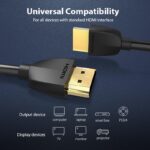 HDMI kabelis 3M su matiniu paviršiumi ir lankstumu
