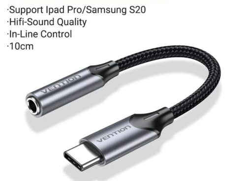 ADAPTER USB-C TO AUDIO 3.5MM/0.1M BGMHA VENTION