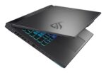 Nešiojamas kompiuteris ASUS G614PR su atidarytu ekranu, rodančiu Windows 11