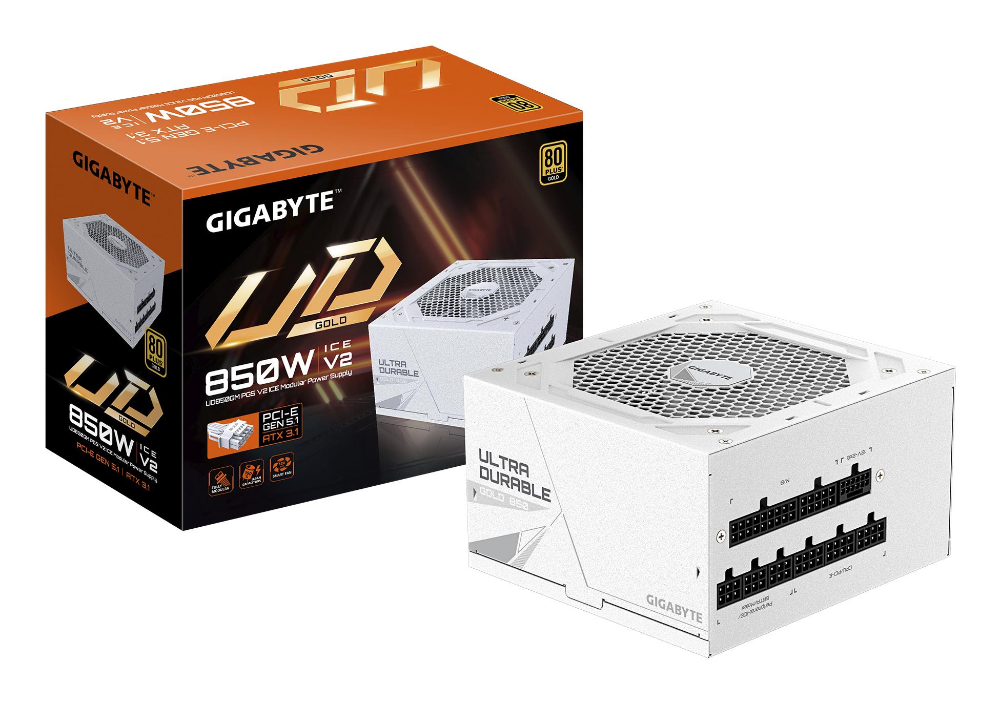 c9c64269-8e13-4966-a0ae-1b334a8492aa GIGABYTE UD850GM PG5 ICE maitinimo blokas, 850 W, ATX