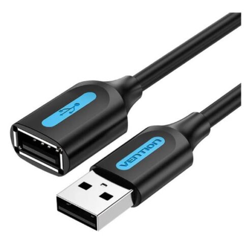 USB 2.0 A vyras į A moteris prailginimo laidas 3m juodas
