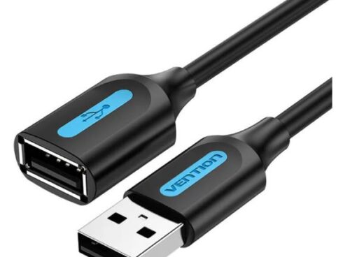 CABLE USB2.0 MALE TO FEMALE/3M BLACK CBIBI VENTION