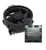CPU RYZEN X8 R7-7700 su SAM5 lizdu ir 65W galia, šoninis vaizdas