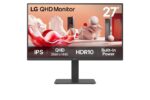 LG 27BA45QB-B 27" IPS monitor su 2560x1440 raiška