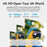 CABLE HDMI MALE/FEMALE 4K/0.5M BLACK AHCBD VENTION