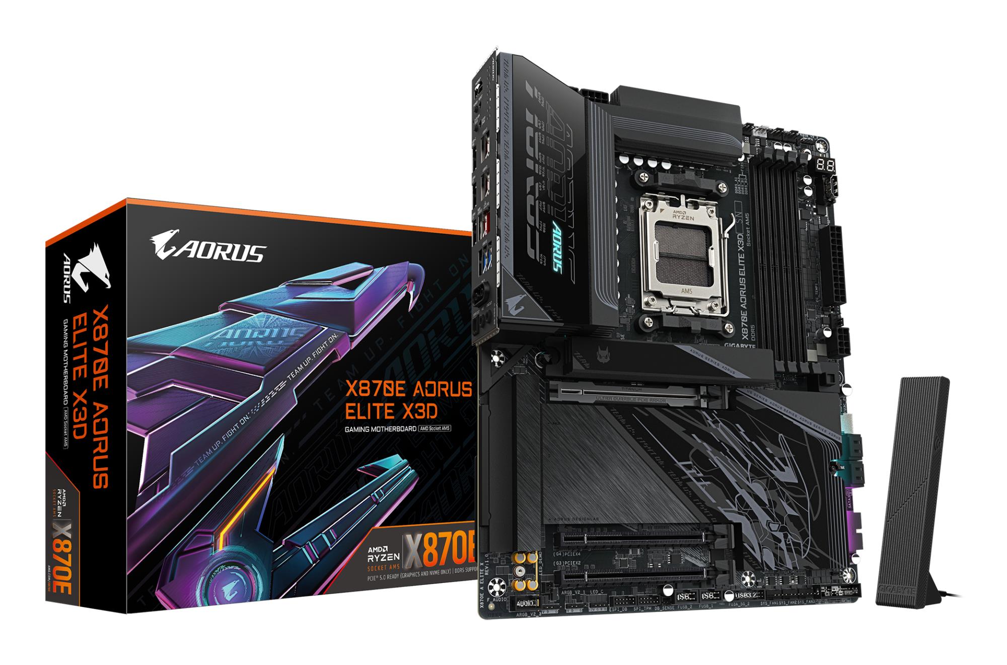 057da020-16aa-4e37-802c-59308cacec94 GIGABYTE X870E A ELITE X motininė plokštė su DDR5 ir Wi-Fi