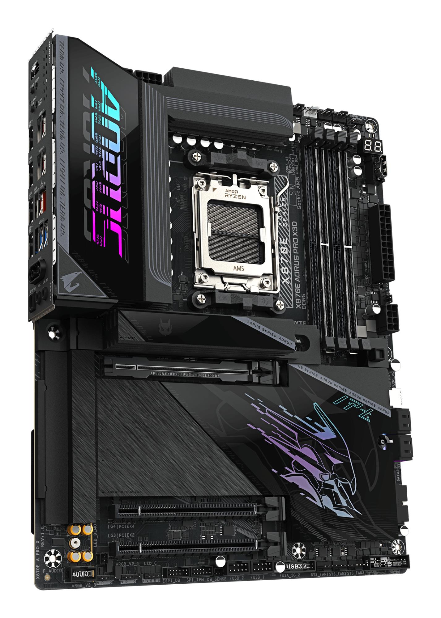 0ed5b44b-7e9a-42f7-904e-77fd6d0f54c6-1 Mainboard GIGABYTE AMD X870E Socket AM5 ATX RAM DDR5-SDRAM 4xSlots Wi-Fi Yes Bluetooth Yes 4xNumber of M.2 (M) slots X870EAPROX