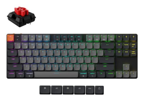 Klaviatūra Keychron K1 su RGB apšvietimu ir belaidžiu ryšiu