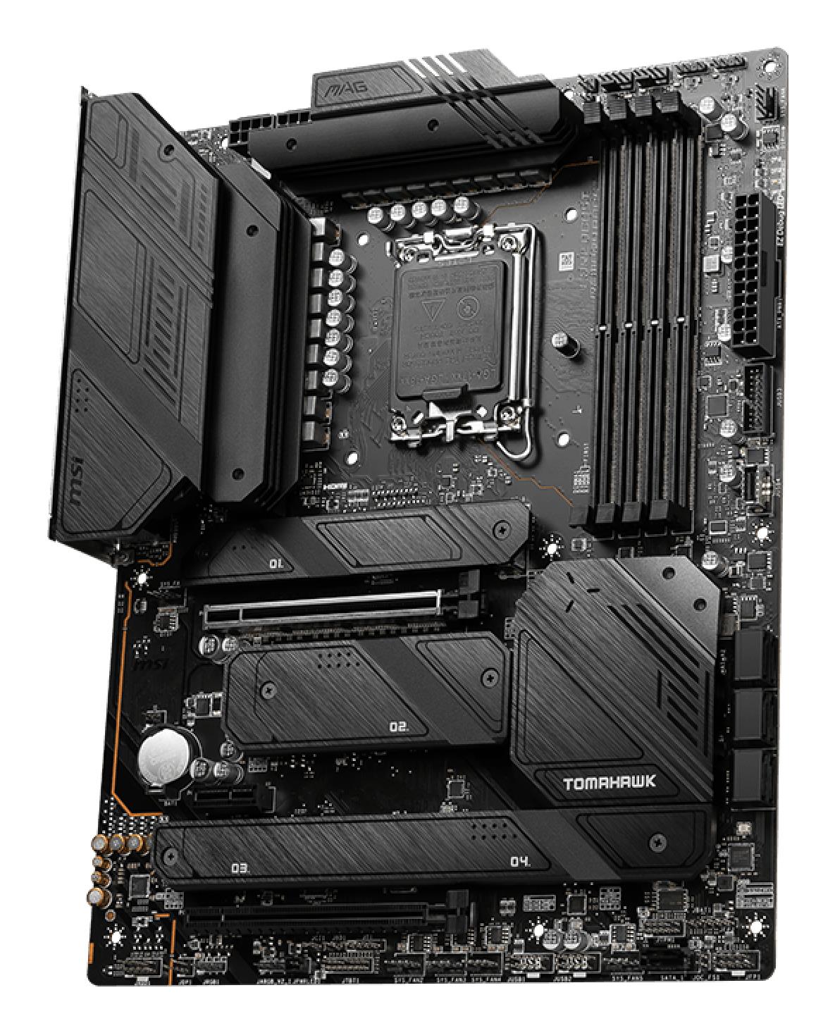 3cb3cdf9-5955-4785-a628-ca9467870fb4-1 Mainboard MSI Intel Z790 LGA1700 ATX Memory DDR5 Memory slots 4 1xPCI-Express 3.0 1x 2xPCI-Express 5.0 16x 4xM.2 1xHDMI 1xDisplayPort 8xUSB 3.2 2xUSB-C 1xOptical S/PDIF 1xRJ45 5xAudio port MAGZ790TOMAHAWKWIFI