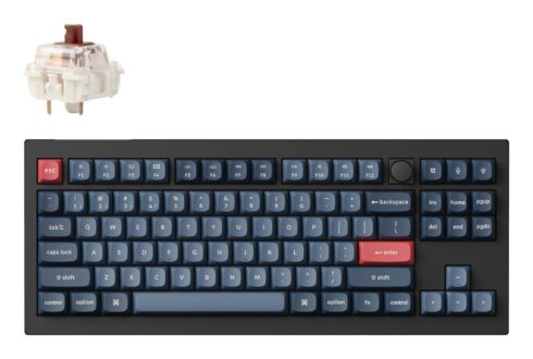 Klaviatūra Keychron V3 Max su RGB apšvietimu ir 2.4 GHz bevieliu ryšiu
