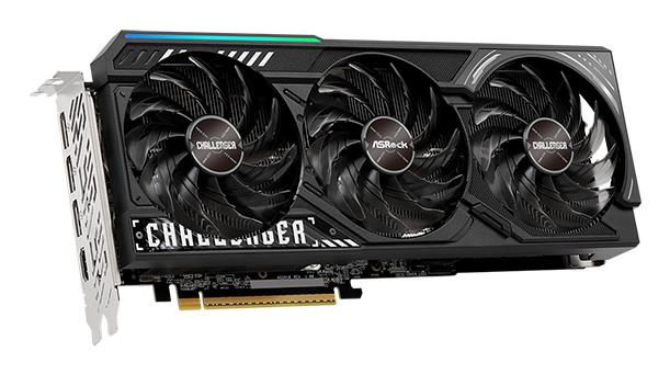 4373fc04-4e15-4f15-817a-eadc44da6125 Vaizdo plokštė ASROCK AMD Radeon RX 9070 XT, šoninis vaizdas