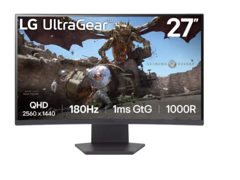 LG   27GS60QC-B   27 "   VA   QHD   16:9   180 Hz   1 ms   2560 x 1440 pixels   300 cd/m²   HDMI ports quantity 2