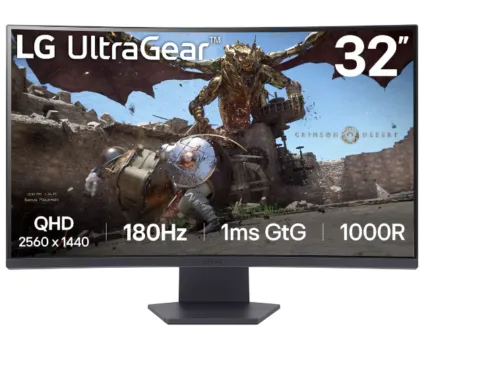 LG   32GS60QC-B   32 "   VA   QHD   16:9   180 Hz   1 ms   2560 x 1440 pixels   300 cd/m²   HDMI ports quantity 2