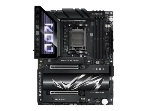 Asus ROG CROSSHAIR X870E HERO   Processor family AMD   Processor socket AM5   DDR5   Supported hard disk drive interfaces SATA, M.2   Number of SATA connectors 4