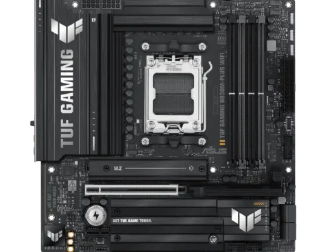 Asus TUF GAMING B850M-PLUS WIFI   Processor family AMD   Processor socket AM5   DDR5   Supported hard disk drive interfaces M.2, SATA   Number of SATA connectors 4