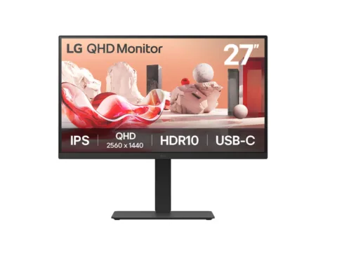 LG   27BA75QB-B   27 "   IPS   16:9   100 Hz   5 ms   2560 x 1440 pixels   280 cd/m²   HDMI ports quantity 1   Black