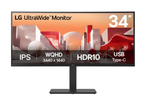 LG   34BA75QE-B   34 "   IPS   21:9   60 Hz   5 ms   3440 x 1440 pixels   300 cd/m²   HDMI ports quantity 2