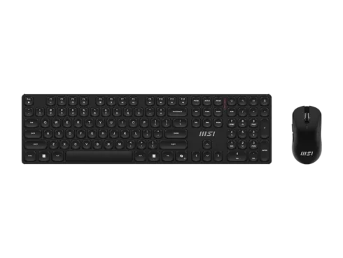 MSI FORGE K210 WIRELESS COMBO   Keyboard and Mouse Set   Wireless   Mouse included   US   Black   Scissor