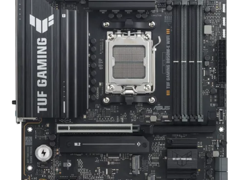 Asus TUF GAMING B850M-E WIFI   Processor family AMD   Processor socket AM5   DDR5   Supported hard disk drive interfaces SATA, M.2   Number of SATA connectors 4