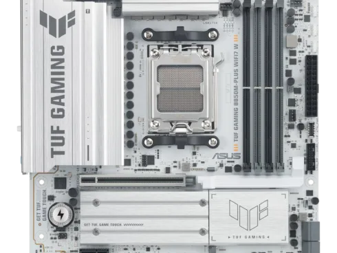 Asus TUF GAMING B850M-PLUS WIFI7 W   Processor family AMD   Processor socket AM5   DDR5   Supported hard disk drive interfaces SATA, M.2   Number of SATA connectors 4