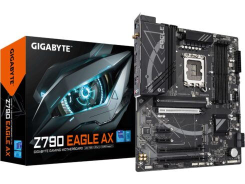 Mainboard GIGABYTE Intel Z790 Express LGA 1700 ATX RAM DDR5-SDRAM 4xSlots Wi-Fi Yes Bluetooth Yes 3xNumber of M.2 (M) slots Z790EAGLEAX1.2