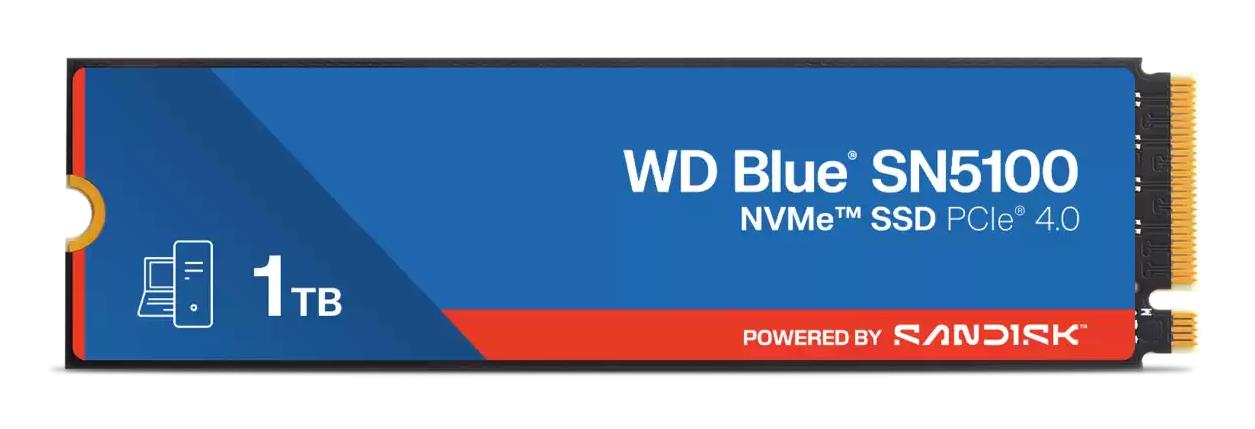 571ad185-b12a-43ed-b107-d7e5f38d0aeb SSD SANDISK Blue SN5100 1TB su NVMe ir skaitymo greičiu 7100 MB/s