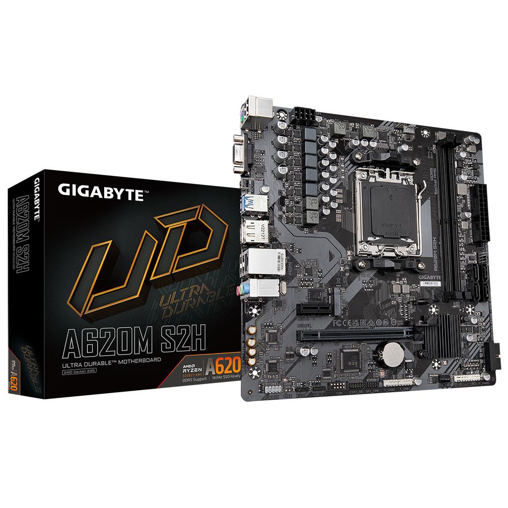 5f2238cb-bac2-43ef-943a-1831dd0ddf11-1 GIGABYTE A620M S2H su AMD A620 ir DDR5 RAM 2xSlots