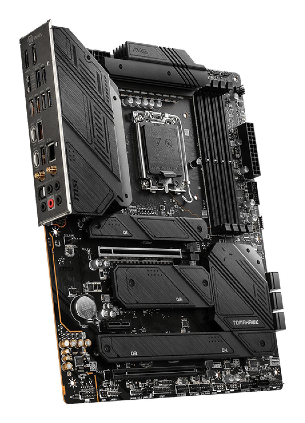 64efecbc-0612-4439-8f80-f799aa4e0029-1 Mainboard MSI Intel Z790 LGA1700 ATX Memory DDR5 Memory slots 4 1xPCI-Express 3.0 1x 2xPCI-Express 5.0 16x 4xM.2 1xHDMI 1xDisplayPort 8xUSB 3.2 2xUSB-C 1xOptical S/PDIF 1xRJ45 5xAudio port MAGZ790TOMAHAWKWIFI