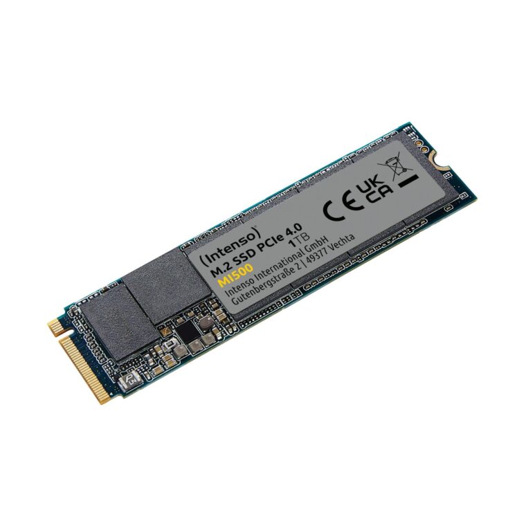SSD INTENSO MI500 1TB M.2 NVMe su 4500 MB/s rašymo greičiu