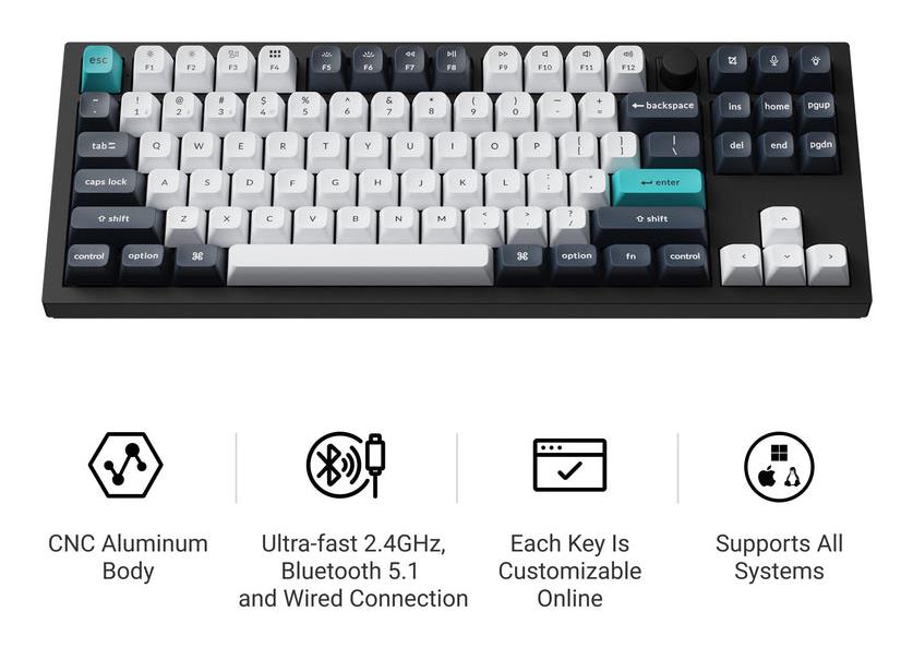 96025aef-c647-45fe-8fc1-3a8ea7bb35b5 KEYBOARD WRL Q3 MAX RGB/CARBON BLACK Q3M-M4 KEYCHRON