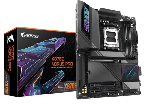Mainboard GIGABYTE AMD X870E SAM5 ATX Memory DDR5 Memory slots 4 1xPCI-Express 3.0 4x 1xPCI-Express 4.0 4x	 1xPCI-Express 5.0 16x 4xM.2 1xHDMI 2xUSB 2.0 7xUSB 3.2 2xUSB-C 1xOptical S/PDIF 1xRJ45 2xAudio port X870EAORUSPRO