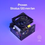 Maitinimo blokas ENDORFY ATX 750 W, matomas iš šono su ventiliatoriumi