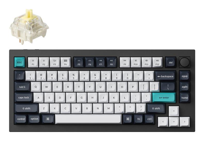 bbe71d98-1ab5-4589-9d62-a11b353d8a0b Klaviatūra Keychron Q1 Max RGB su 2.4 GHz belaidžiu ryšiu