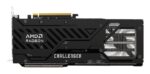 Vaizdo plokštė ASROCK AMD Radeon RX 9070 XT, šoninis vaizdas su jungtimis
