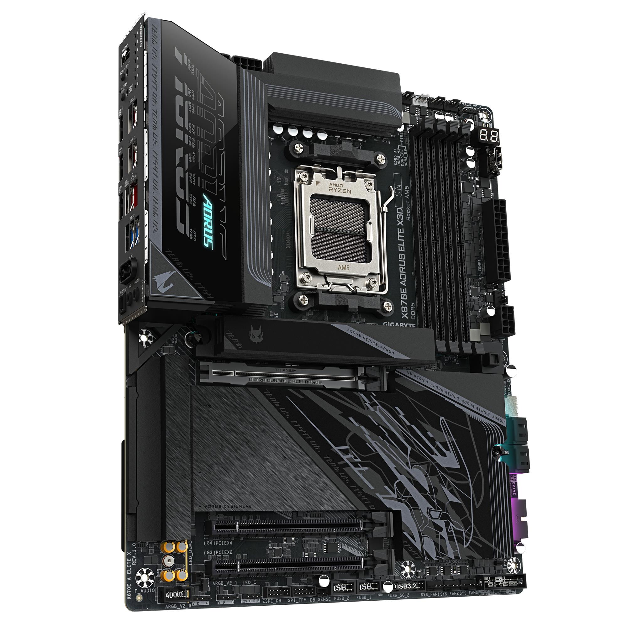 c571a895-b698-46d4-9504-52b271fd877e Mainboard GIGABYTE AMD X870E Socket AM5 ATX RAM DDR5-SDRAM 4xSlots Wi-Fi Yes Bluetooth Yes 4xNumber of M.2 (M) slots X870E A ELITE X X870EAELITEX