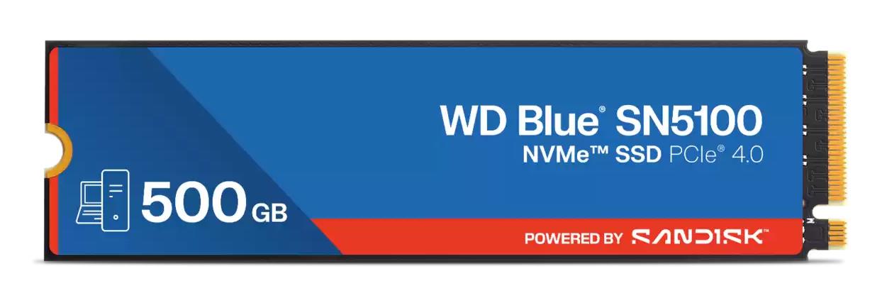 d06ea115-4bcf-453f-99cf-90cece18b479 SSD SANDISK Blue SN5100 500GB su NVMe ir rašymo greičiu 5600 MB/s