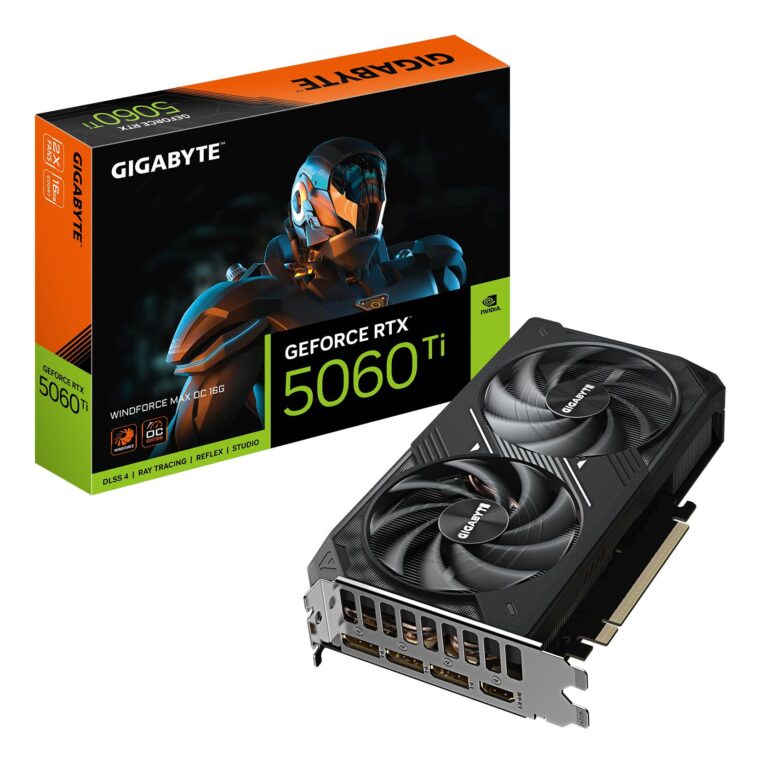 GIGABYTE NVIDIA GeForce RTX 5060 Ti su 16 GB GDDR7 atminties