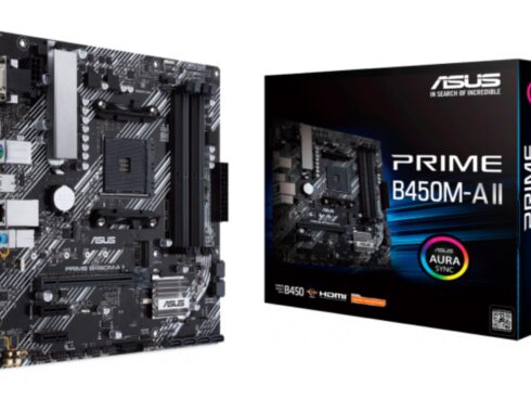 Mainboard ASUS AMD B450 SAM4 MicroATX 2xPCI-Express 2.0 1x 1xPCI-Express 3.0 16x 1xM.2 Memory DDR4 Memory slots 4 1x15pin D-sub 1xDVI 1xHDMI 2xAudio-In 1xAudio-Out 6xUSB 3.2 1xPS/2 1xRJ45 PRIMEB450M-AII