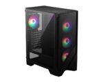 Korpusas MSI MAG FORGE 120A AIRFLOW, matomas iš šono su atidarytomis durelėmis