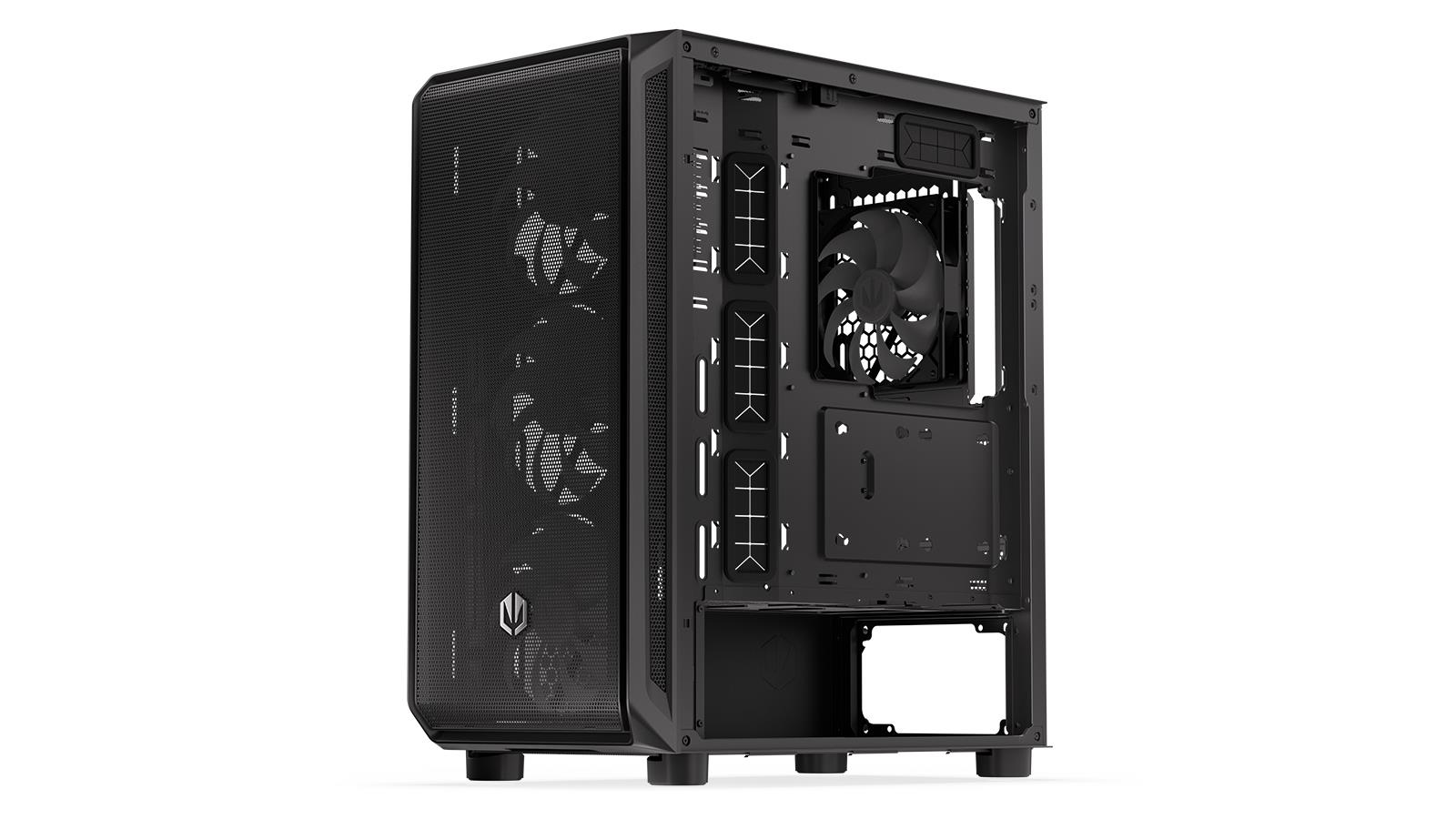 0212875e-40c4-4a9e-bf90-9740c29ba744-1 Case ENDORFY Arx 500 ARGB MidiTower Case product features Transparent panel Not included ATX MicroATX MiniITX Colour Black EY2A011