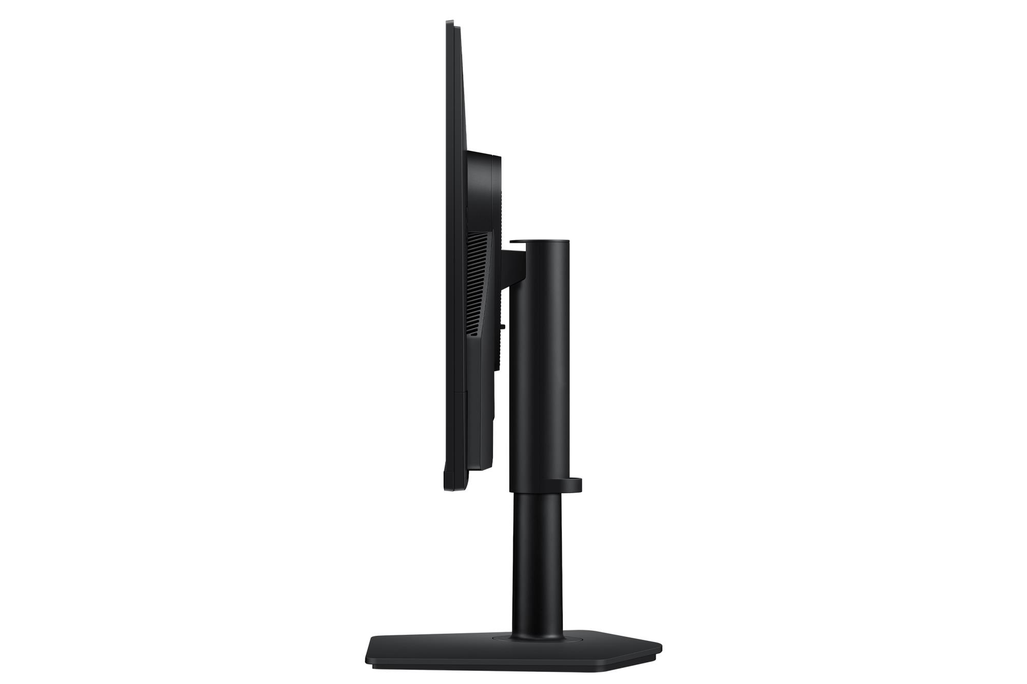 035c8d3e-4b1e-44fe-be36-273f36ae57e0 Monitorius SAMSUNG 27" su matiniu paviršiumi, rodantis ekraną iš šono