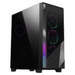 GIGABYTE AORUS C500 GLASS korpusas, palaikantis E-ATX ir skaidrų šoną