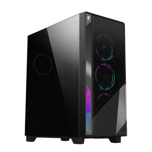 GIGABYTE AORUS C500 GLASS korpusas, palaikantis E-ATX ir skaidrų šoną