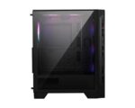 Korpusas MSI MAG FORGE 120A AIRFLOW, šoninis vaizdas su atidarytomis durelėmis