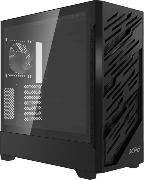 Korpusas ADATA STARKER AIR BTF juodas, palaiko E-ATX ir ATX motinines plokštes