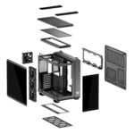 Case ASUS TUF Gaming GT502 Horizon MidiTower Case product features Transparent panel Not included ATX MicroATX MiniITX Colour Black TUFGAMINGGT502HORIZON