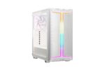 BE QUIET PURE BASE 501 DX korpusas su permatomis durelėmis, baltas